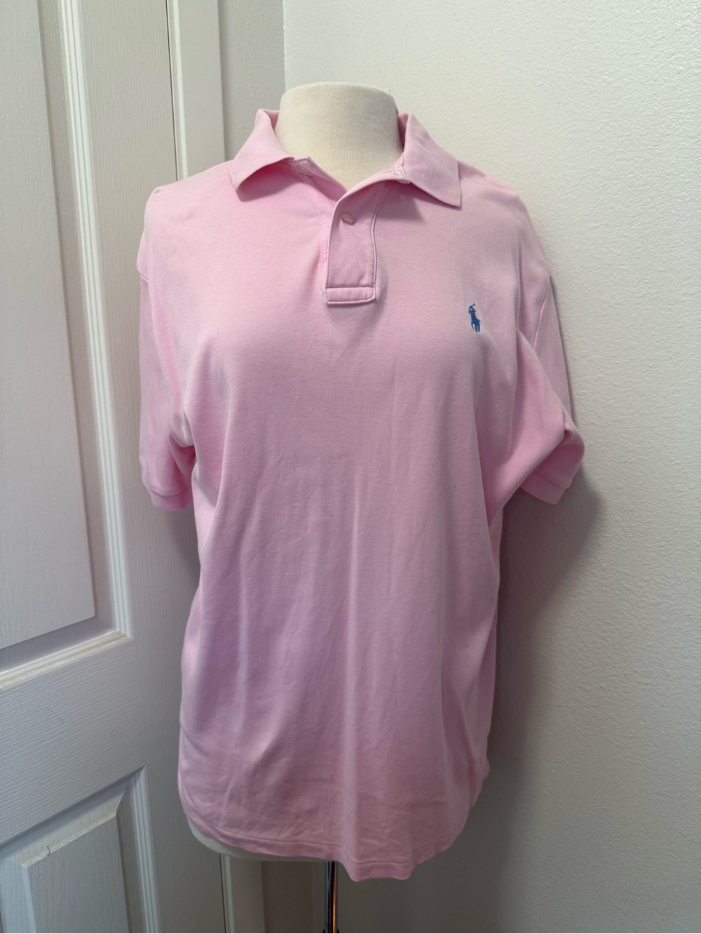 Polo by Ralph Lauren Light Pink Kids Polo with Blue Pony